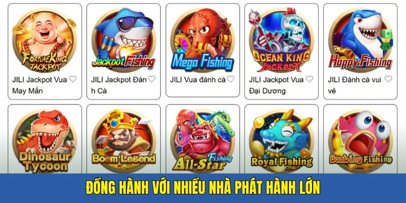 Những nhà phát hành game nổi bật tại bắn cá xo88